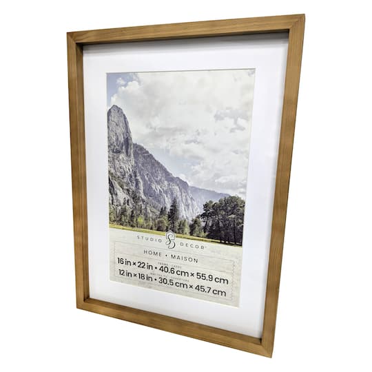 6 Pack: Home Natural Walnut Stain Wood Frame with Mat by Studio Décor